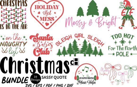 A Designer’s Review of the Christmas Sassy Quote Bundle: Graphics for Crafty Content