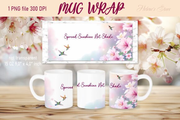 A Hummingbird Mug Wrap Sublimation Design Review for Embroidery