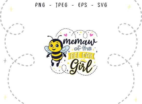A Playful Bee Day Design for Crafts and Graphics