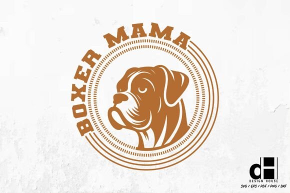 Boxer Mama PNG & SVG for Bloggers & Craft Graphics
