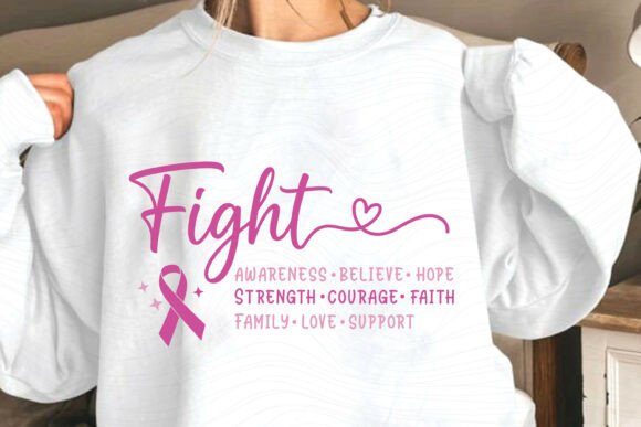 Breast Cancer Awareness Graphics for Crafts and Design