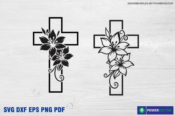Floral Cross SVG: A Versatile Graphic for Crafts and Faith-Based Products