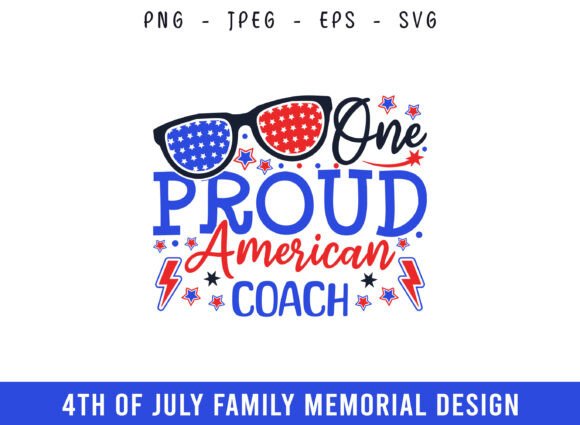 One Proud American Coach SVG: Graphics for Branded Crafts