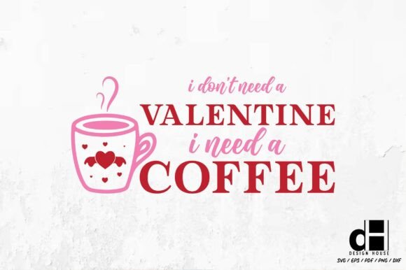 Valentine Coffee: A Graphic Design Asset for Crafts & Marketing